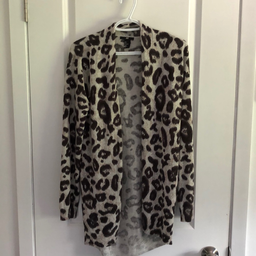 H&M Animal Print Cardigan